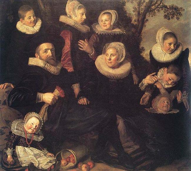 Frans Hals Family Portrait in a Landscape WGA oil painting image